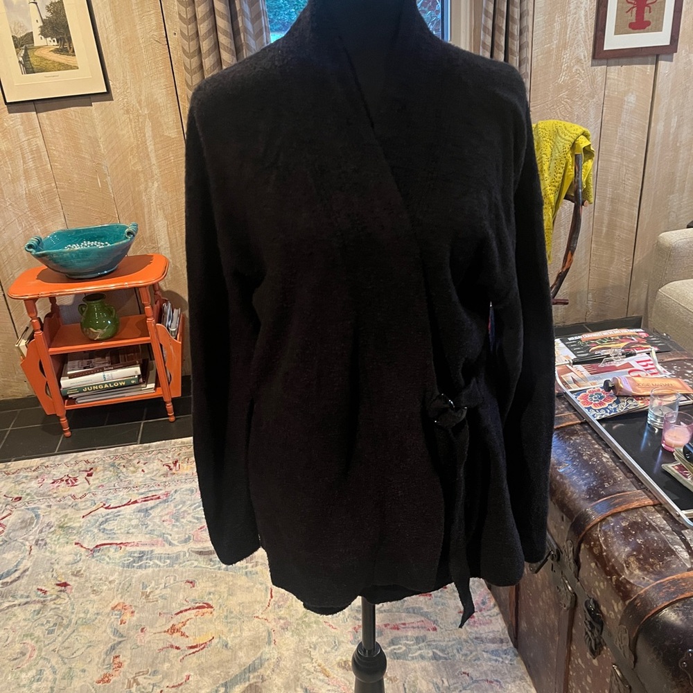 Barefoot Dreams CozyChic Lite Black Cardigan